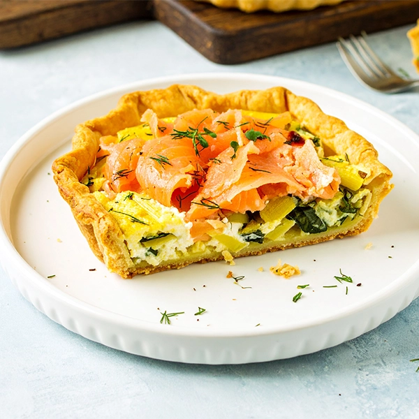 Smoked Salmon & Leek Tart
